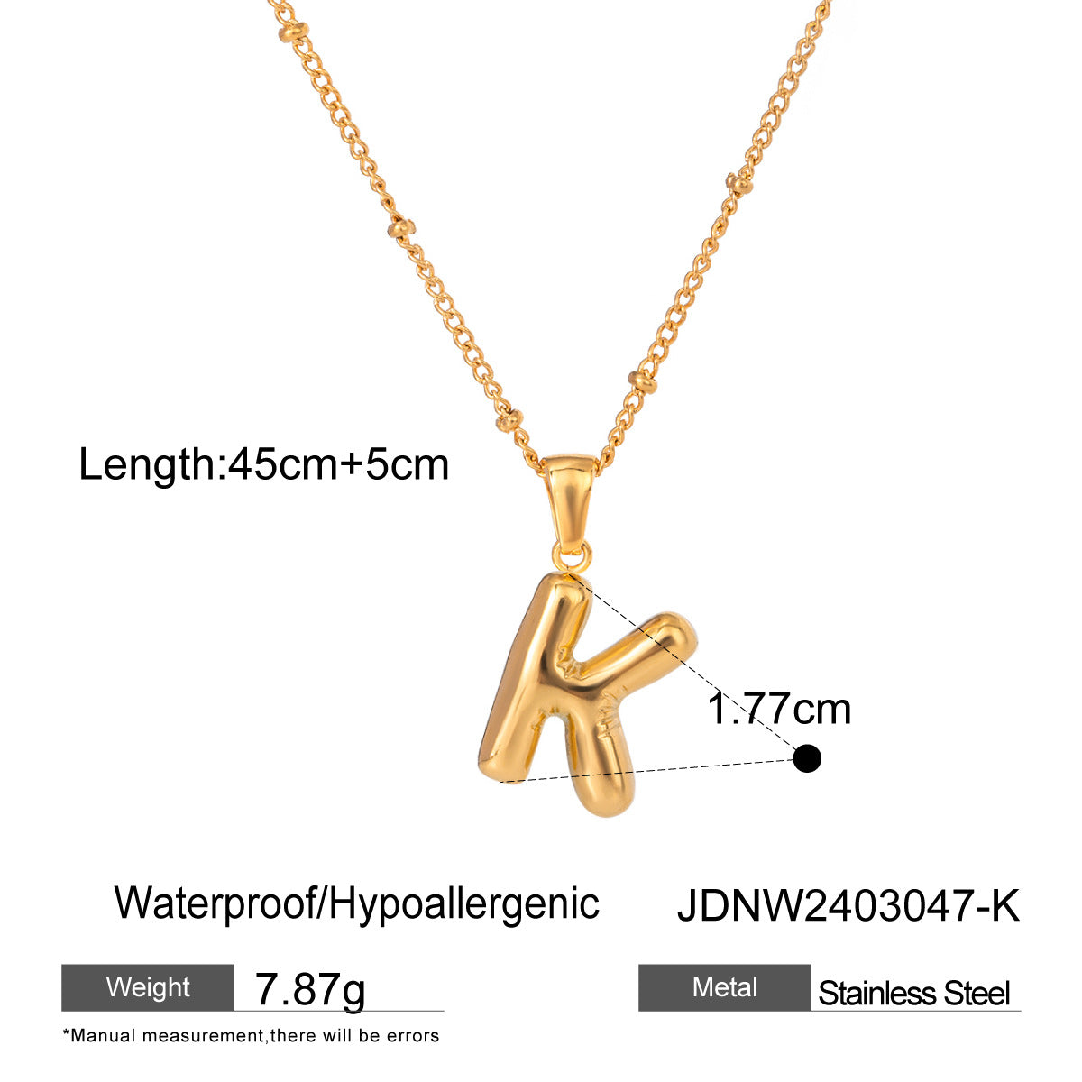 Damen Halskette mit persönlichem Z-Anhänger aus hochwertigem Edelstahl Shop Nory