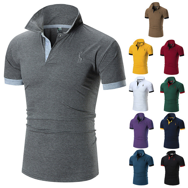 Herren Poloshirt mit modernem Kragen und figurbetonter Passform Shopnory