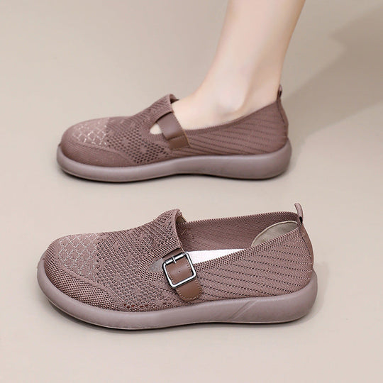 Damen Atmungsaktive Slip-On Schuhe mit verstellbarem Riemen