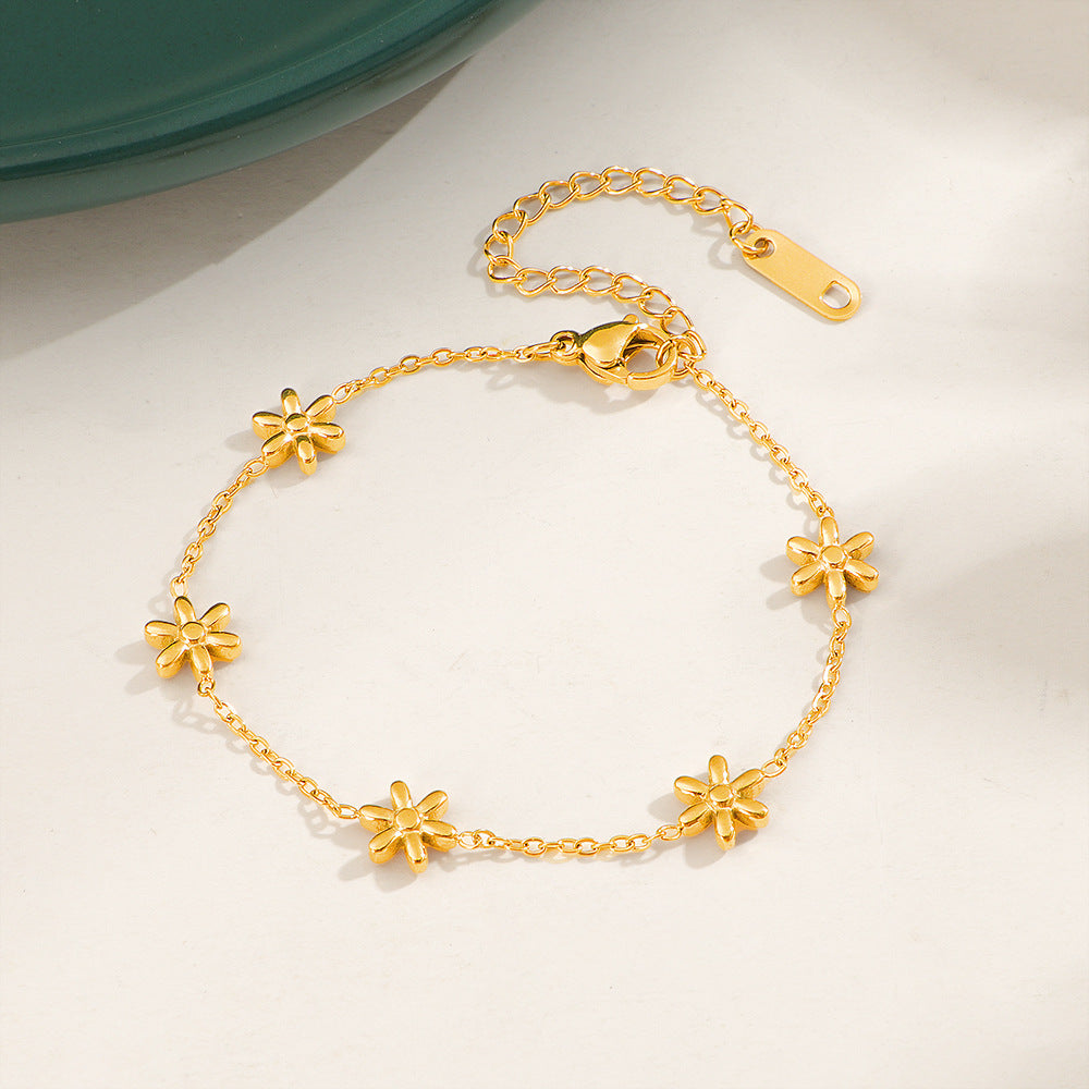 Damen zarte Blumenarmband Shop Nory