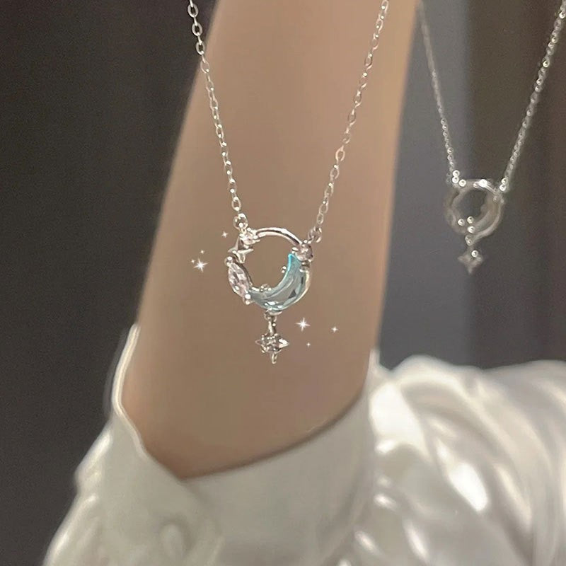 Damen Halskette mit mondförmigem Design Shop Nory