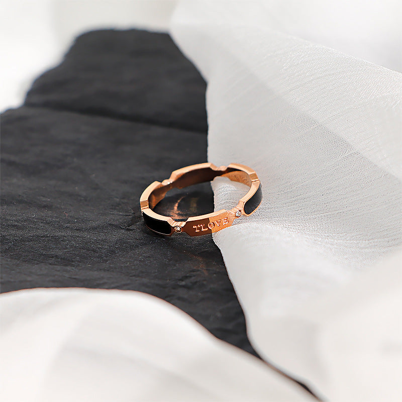 Damen eleganter Ring mit funkelnden Kristallen und modernem Design Shop Nory