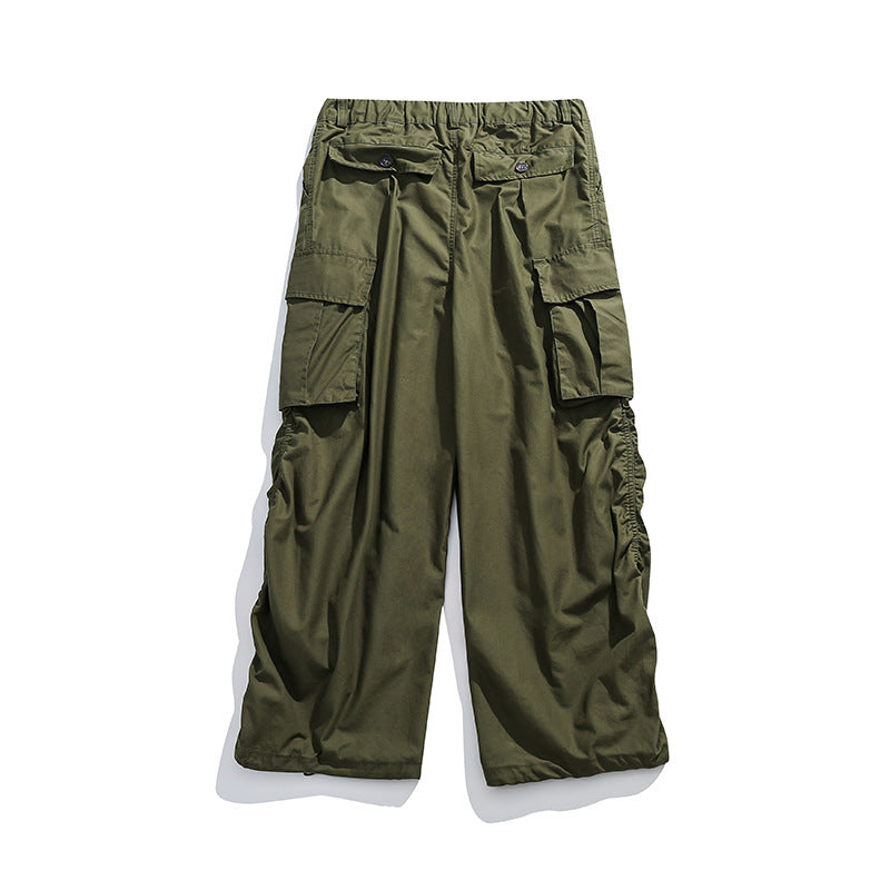 Unisex Weite Cargo-Hose mit Tunnelzugbund, großen Pattentaschen und verstellbarem Saum Shop Nory
