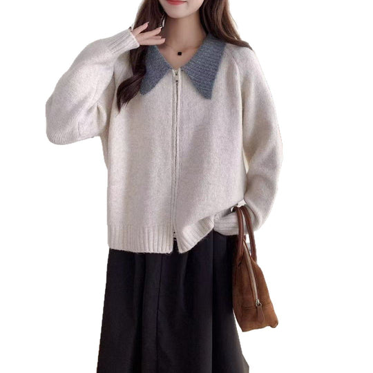 Damen Gemütlicher Zip-Pullover Shop Nory