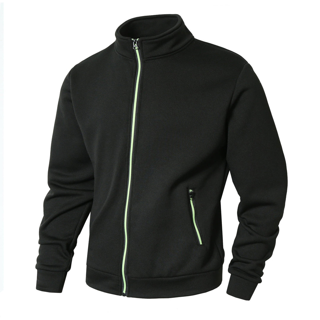 Herren Fleecejacke mit hohem Kragen und Reißverschluss Shopnory