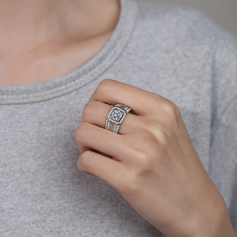 Herren Ring mit funkelndem Zirkon und elegantem Design Shop Nory