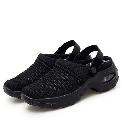 Damen Atmungsaktive Strick-Clogs mit verstellbarem Fersenriemen und stoßdämpfender Komfortsohle Shop Nory