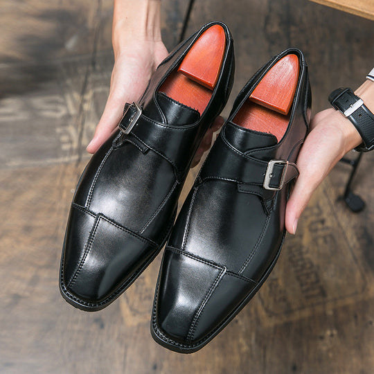 Herren Elegante Mokassins mit modischem Doppel-Monks-Design