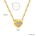 Damen Halskette mit herzförmigem Anhänger und funkelnden Zirkonia Shop Nory