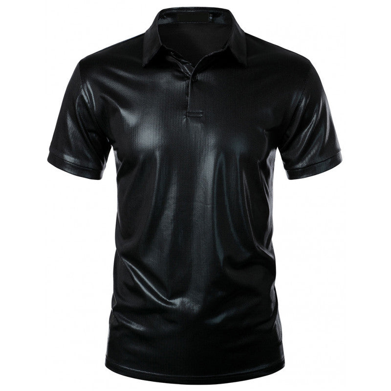 Herren glänzendes Polohemd aus hochwertigem Stoff Shopnory