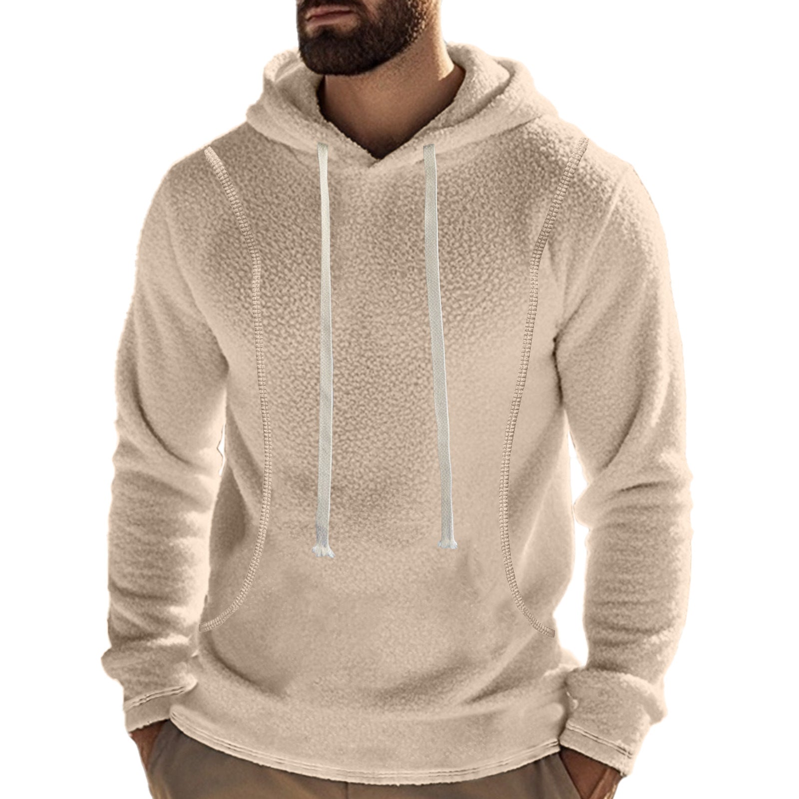 Herren Hochwertiger Fleece-Hoodie mit praktischer Kängurutasche und stylischem Design