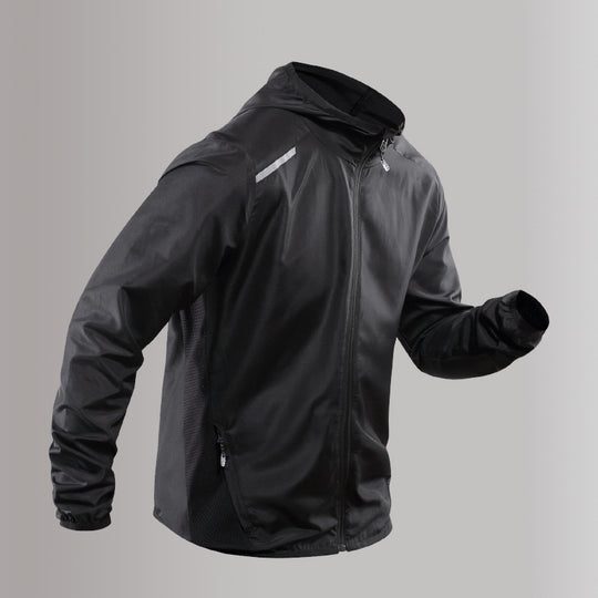 Herren Atmungsaktive und Wasserdichte Laufjacke