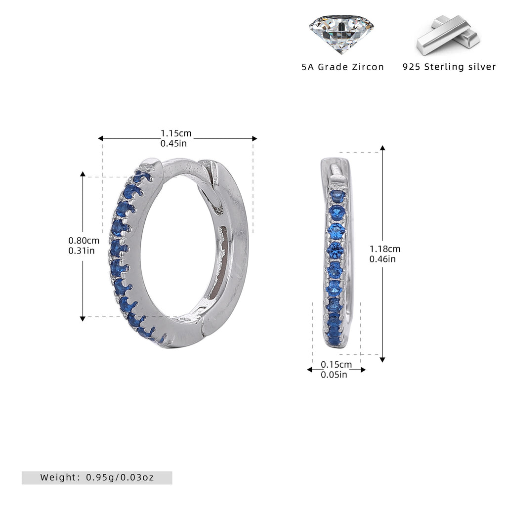 Damen Creolen mit funkelnden Zirkonsteinen in elegantem Design Shop Nory