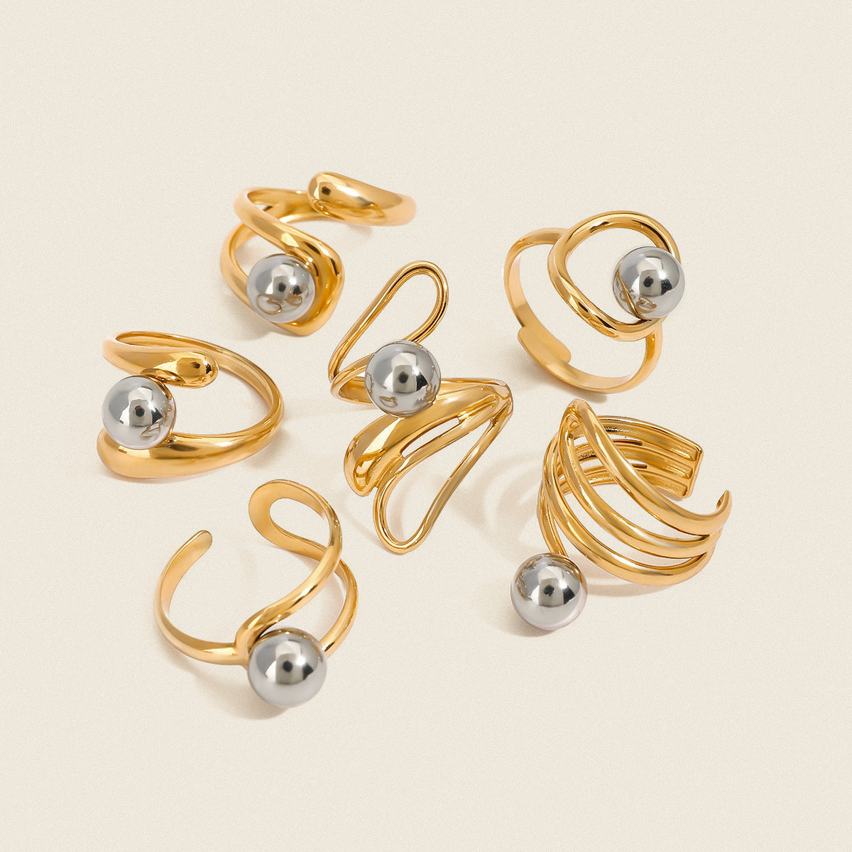 Damen trendiger Statement-Ring Shop Nory