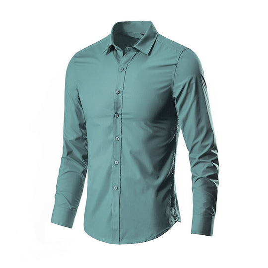 Herren Slim-Fit Businesshemd aus Stretch-Baumwollmix mit Kentkragen Shop Nory