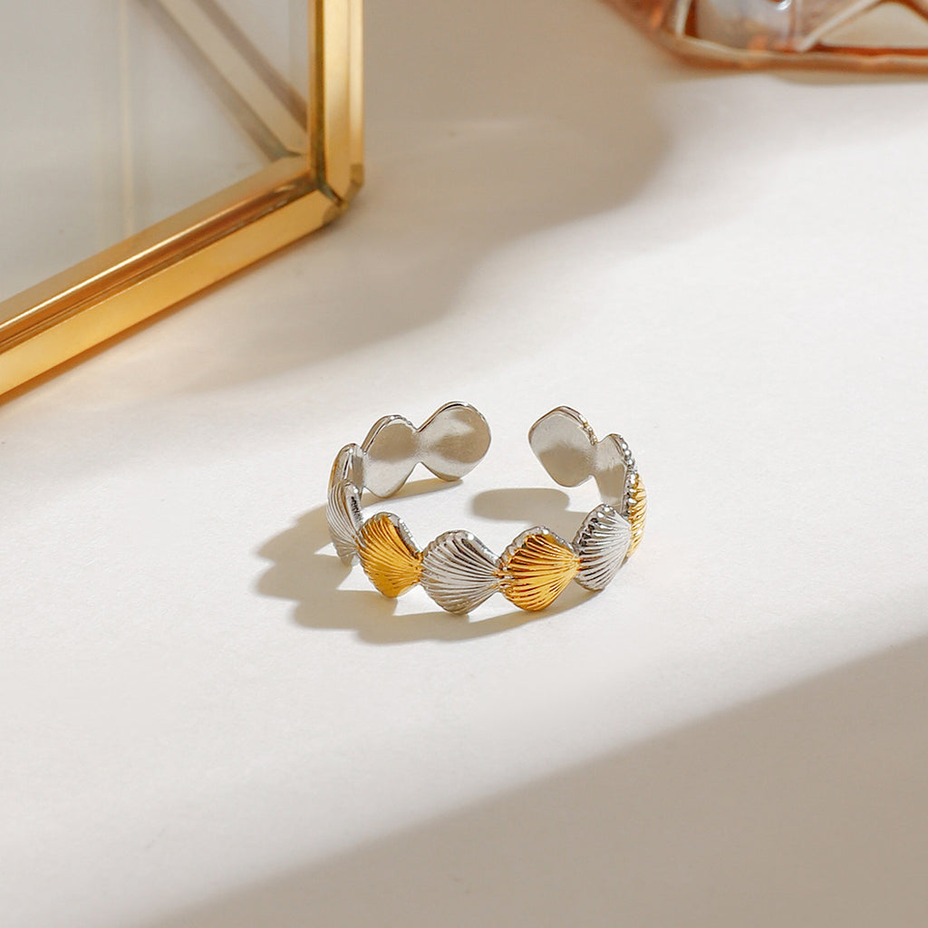 Damen Offenes Armband mit muschelförmigem Design und hypoallergenen Eigenschaften Shop Nory