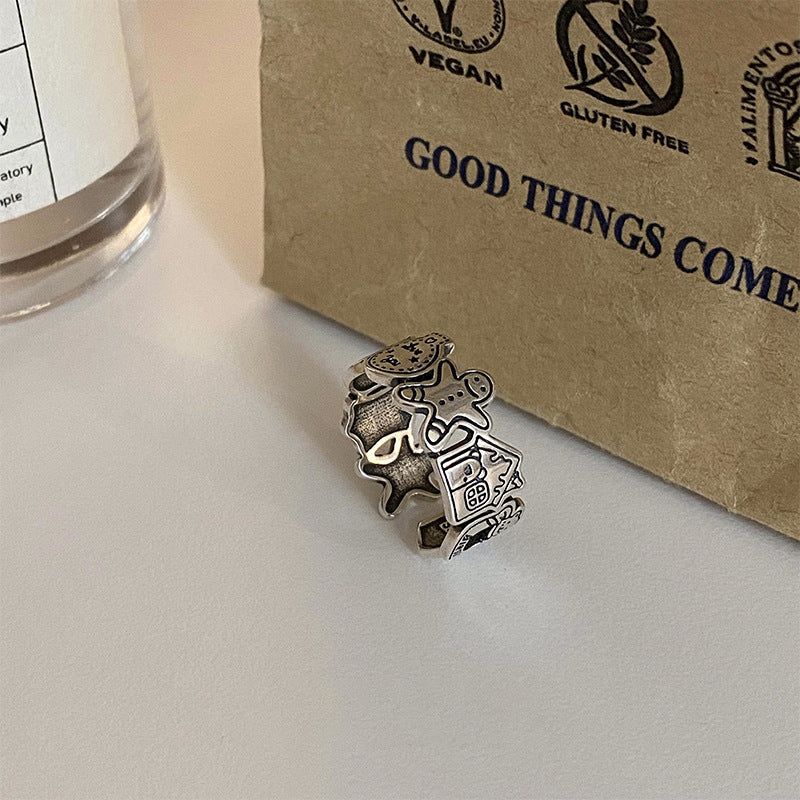 Damen Designring mit kunstvollem Motiv Shop Nory