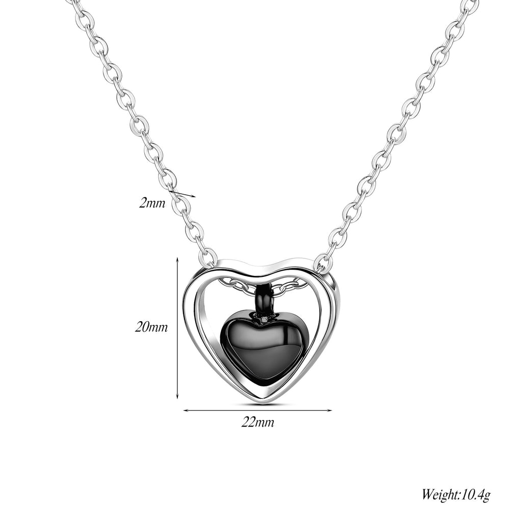 Damen Halskette mit herzförmigem Anhänger und elegantem Design Shop Nory