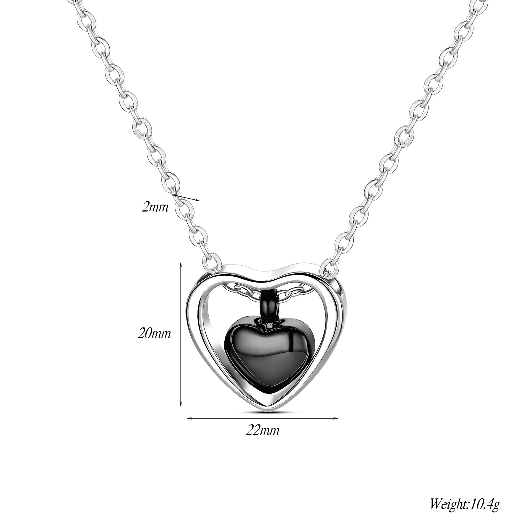 Damen Halskette mit herzförmigem Anhänger und elegantem Design Shop Nory