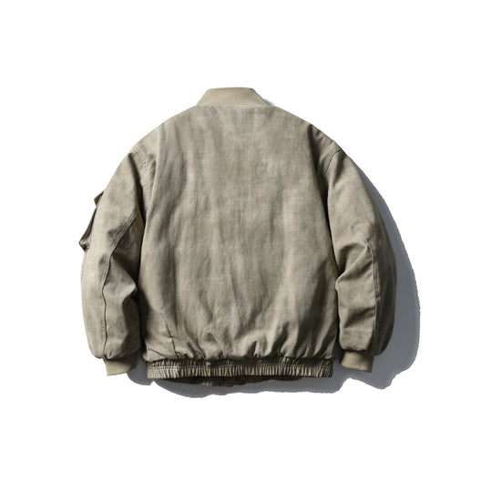 Herren Boxy Utility-Blousonjacke mit Stehkragen, Cargo-Ärmel und aufgesetzten Pattentaschen Shop Nory