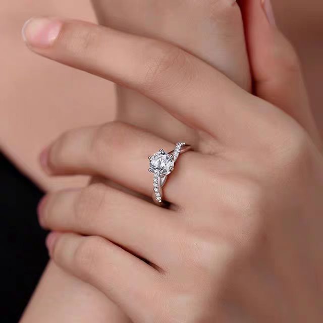 Damen Eleganter Verlobungsring mit Diamant Shop Nory