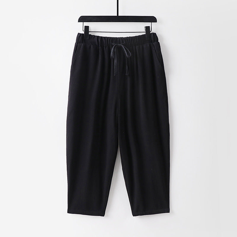 Damen Lässige Jogginghose mit Zugband und weitem Bein Shop Nory