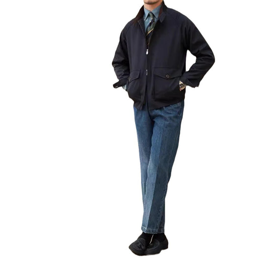 Herren Kurzblouson mit Cordkragen, Pattentaschen und Reißverschluss Shop Nory