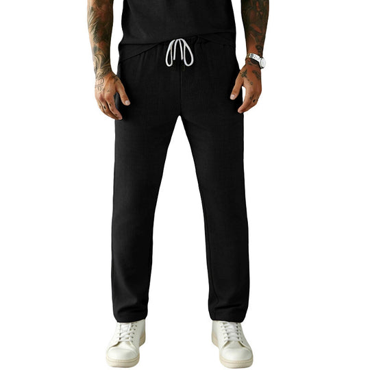 Herren Slim-Fit Jogginghose mit Kordelzug, elastischem Bund und seitlichen Eingrifftaschen Shop Nory