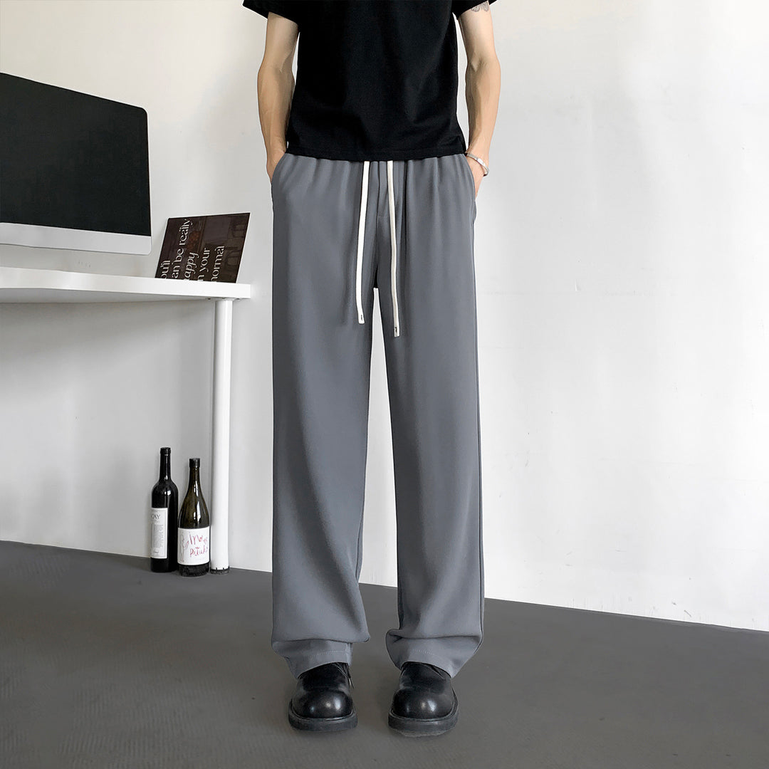 Herren Weite Relaxed-Fit Loungehose mit elastischem Bund und Tunnelzug Shop Nory