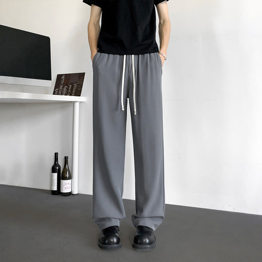 Herren Weite Relaxed-Fit Loungehose mit elastischem Bund und Tunnelzug Shop Nory