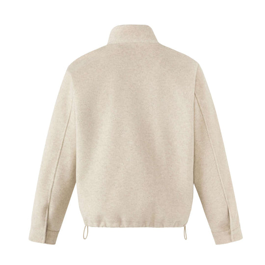 Unisex Kurz geschnittener Oversize-Funnelpullover mit Tunnelzug und Kängurutasche Shop Nory