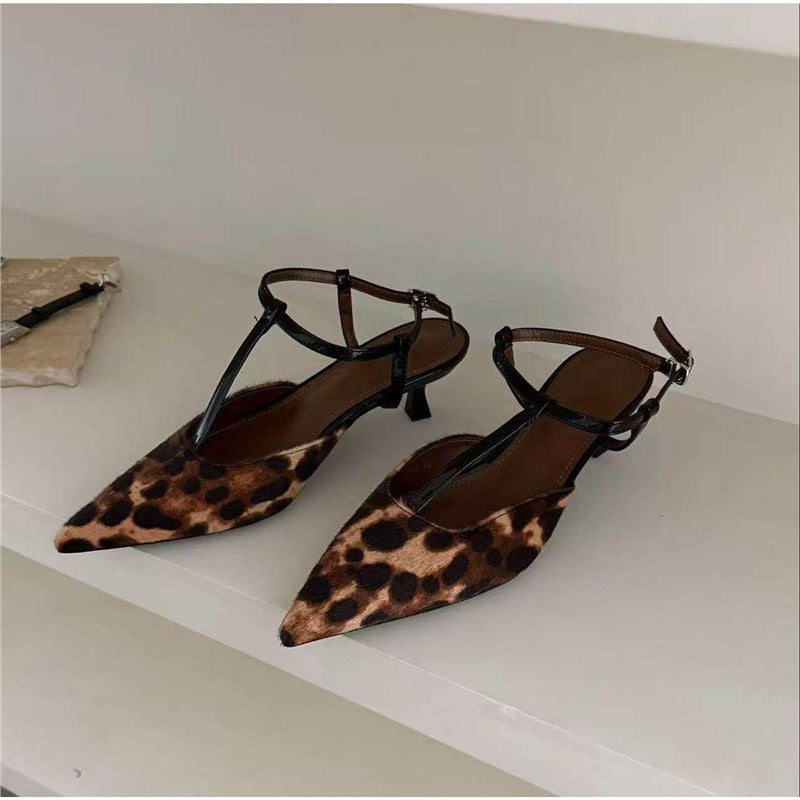 Damen spitze Slingback Ballerinas aus weichem Veloursleder