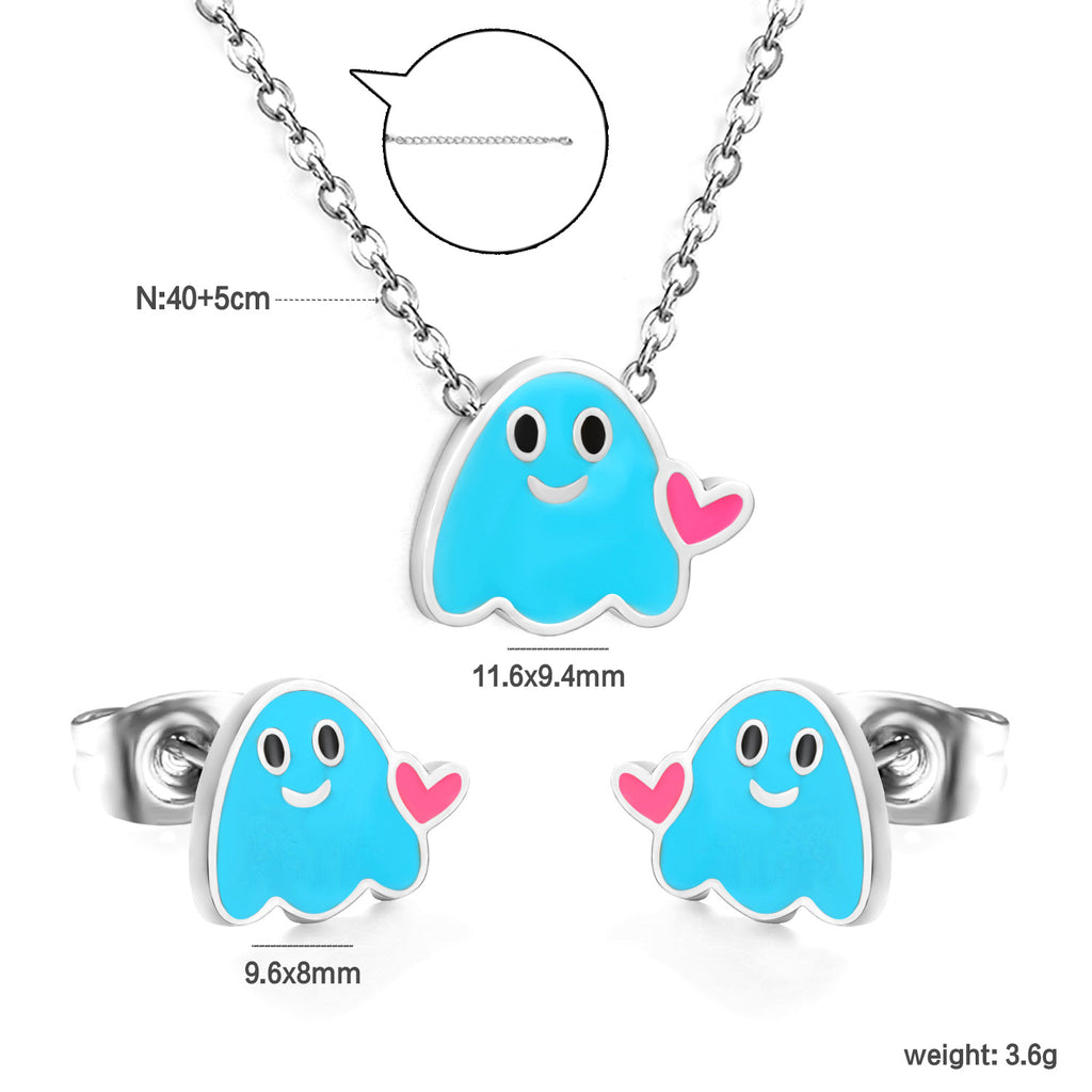 Damen Schmuckset mit Eiscreme-Anhängern Shop Nory