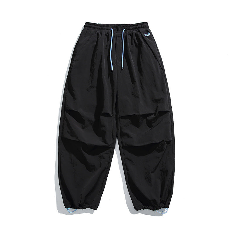 Herren Baggy-Cargo-Hose mit elastischem Tunnelzugbund, Kordelzug und verstellbaren Saumbündchen Shop Nory