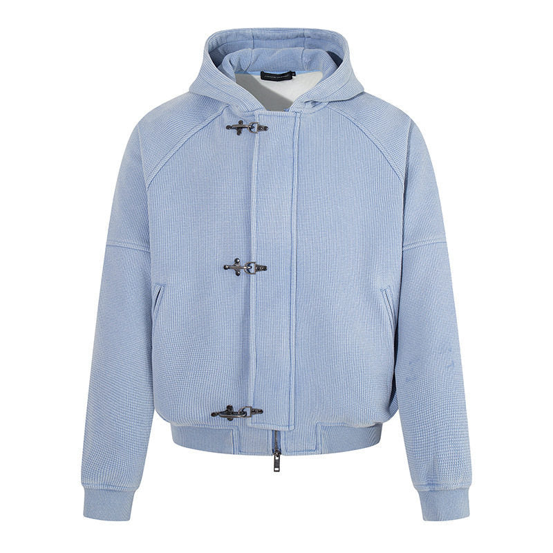 Damen Kapuzen-Bomberjacke aus Teddyfleece mit Metallhaken und elastischem Saum Shop Nory