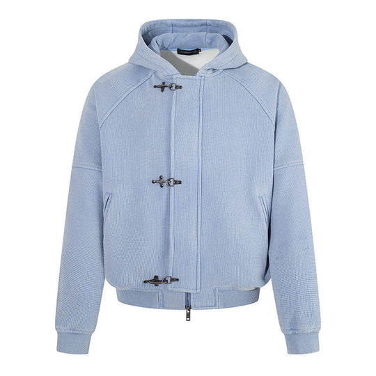 Damen Kapuzen-Bomberjacke aus Teddyfleece mit Metallhaken und elastischem Saum Shop Nory