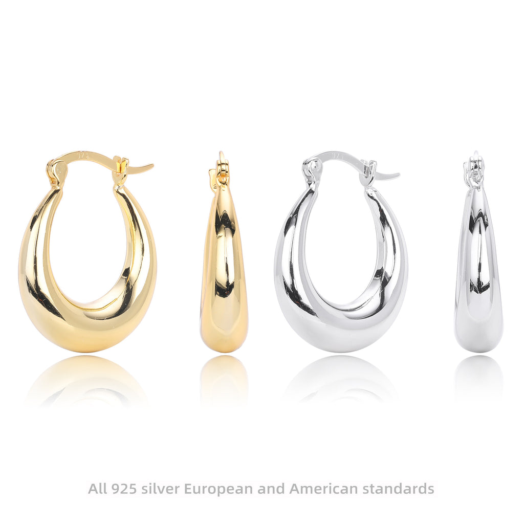 Damen Ohrhänger mit elegantem tropfenförmigem Design aus 925 Sterling Silber Shop Nory
