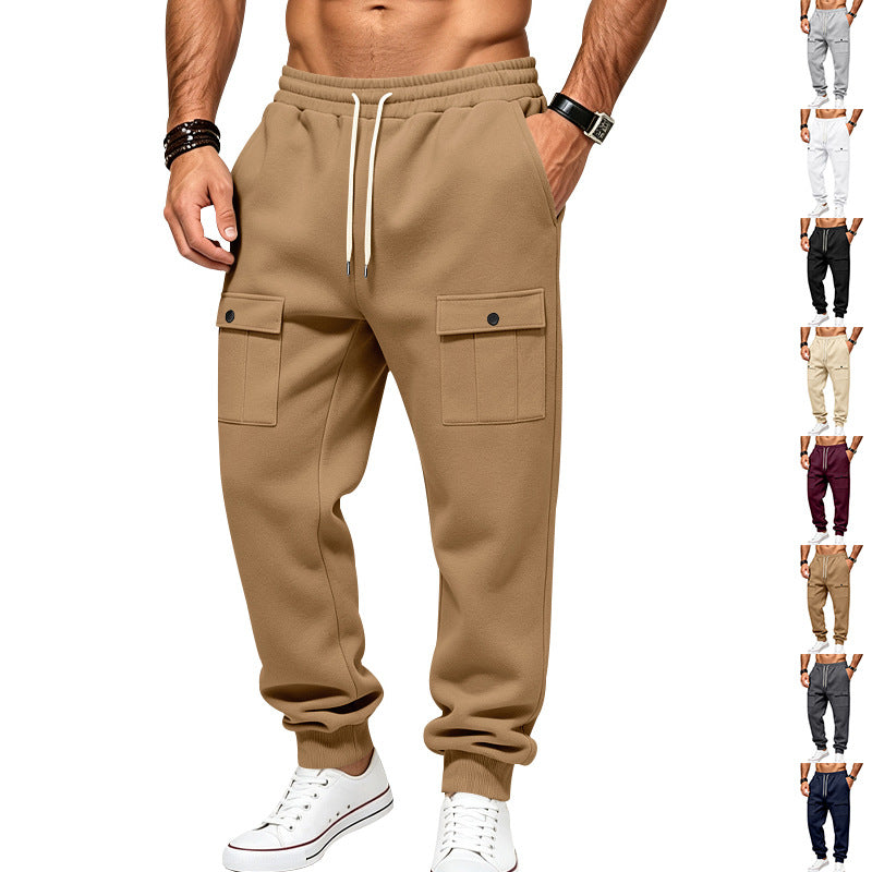 Herren Cargo-Jogginghose mit elastischem Bund und aufgesetzten Klappentaschen Shop Nory