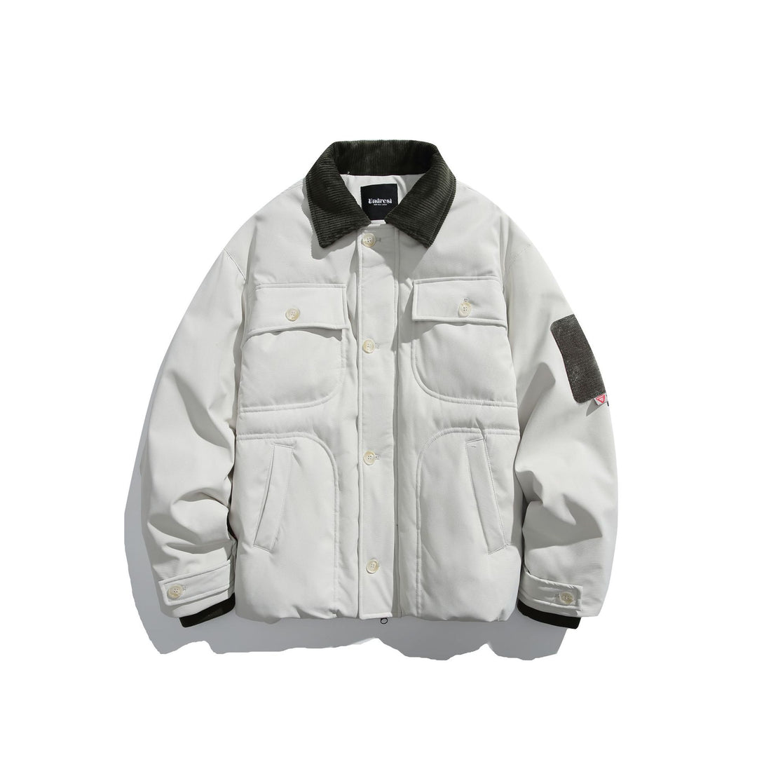 Herren Isolierte Fieldjacke im Workwear-Stil mit Cordkragen, Ellenbogen-Patches und aufgesetzten Taschen Shop Nory