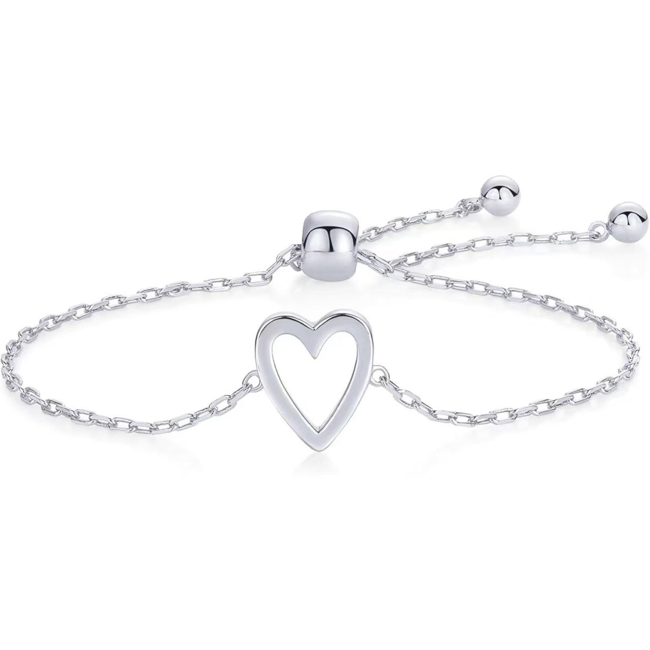 Damen Armbandset mit filigranen Herzmotiven und einstellbarem Verschluss Shop Nory