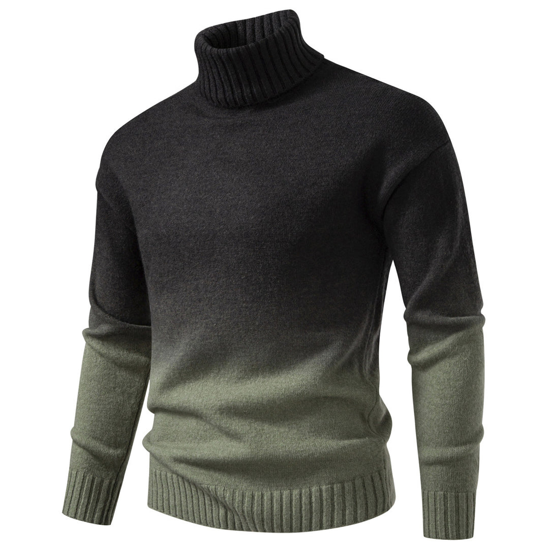 Herren Rollkragenpullover mit sanftem Farbverlauf und Feinstrick-Qualität Shop Nory