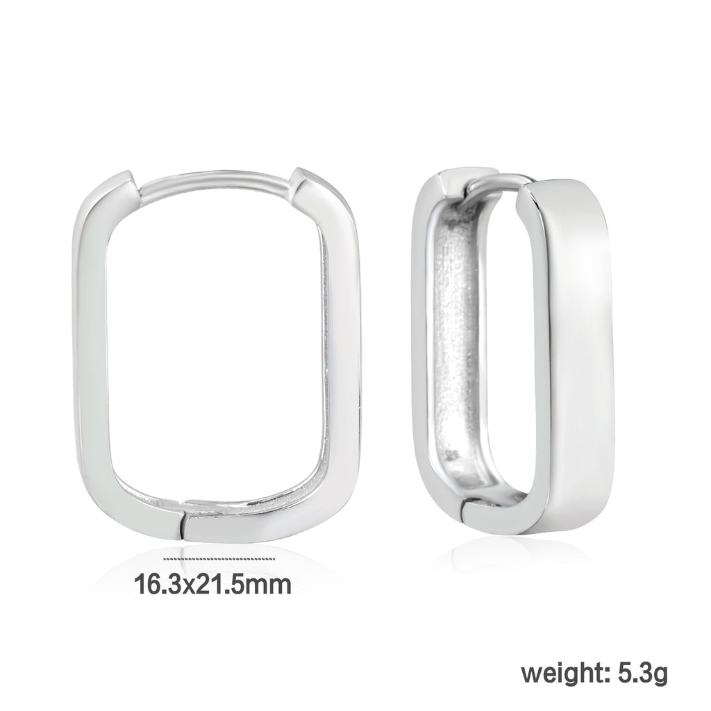 Damen elegante Creolen mit geschwungenem Design und hochwertiger Polierung Shop Nory