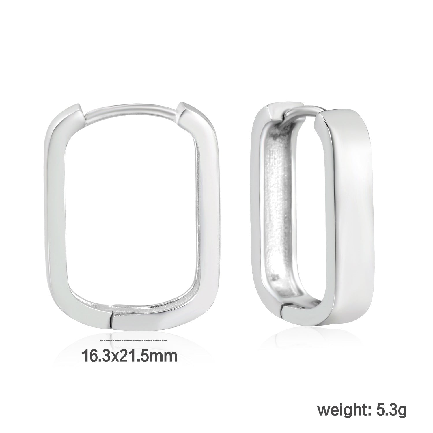 Damen elegante Creolen mit geschwungenem Design und hochwertiger Polierung Shop Nory