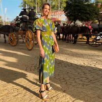Damen Sommerkleid mit buntem Stickdesign und lockerem Schnitt