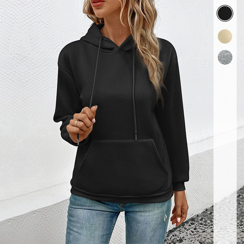 Damen Kapuzenpullover mit Kängurutasche und entspannter Oversize-Passform Shop Nory