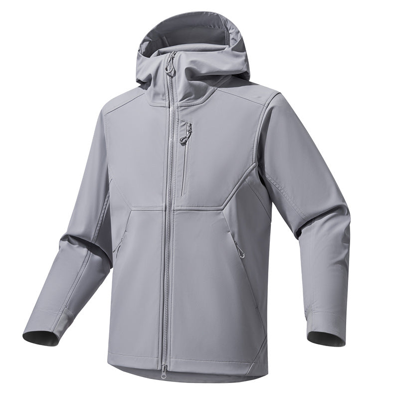 Herren Technische Softshell-Hoodiejacke mit Kapuze, winddichter Membran und ergonomischem Schnitt Shop Nory