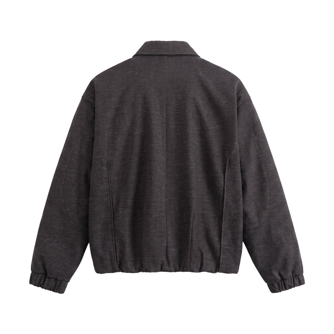 Herren Kurz geschnittener Wollmix‑Blouson mit verdeckter Druckknopfblende Shop Nory
