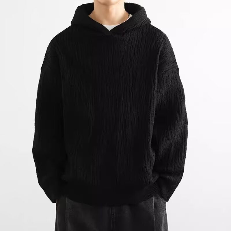 Herren Lässiger Kapuzenpullover mit strukturierter Oberfläche Shop Nory