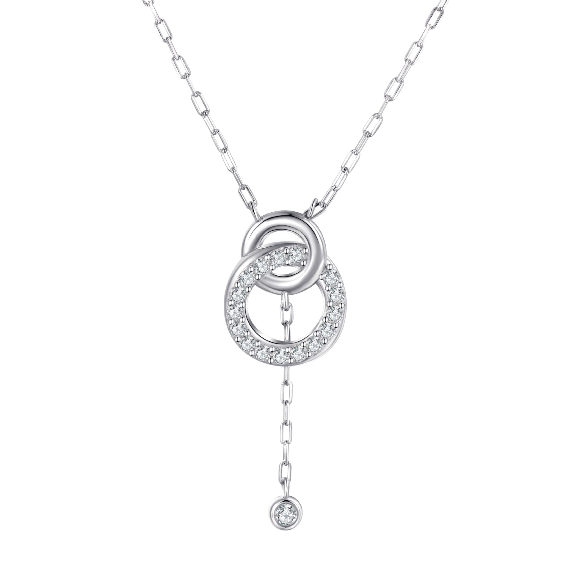 Damen Halskette mit funkelndem Kristallmotiv Shop Nory