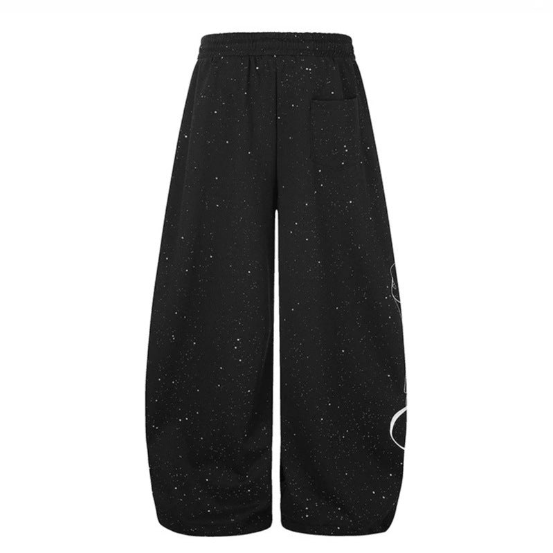 Damen Extraweite Palazzo-Sweathose mit Komfortbund und Glitzer-Detail Shop Nory